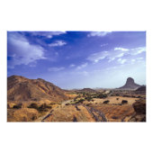 Die reizvolle Schönheit der Wüste unter einem blau Fotodruck (Vorne)