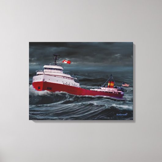 DIE REKHE DES EDMUND FITZGERALD LEINWANDDRUCK (Vorderseite)