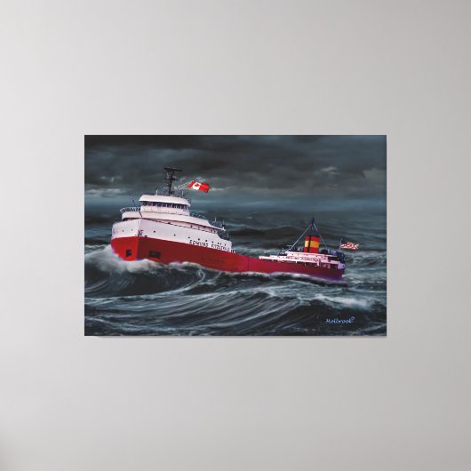 DIE REKHE DES EDMUND FITZGERALD LEINWANDDRUCK (Vorderseite)