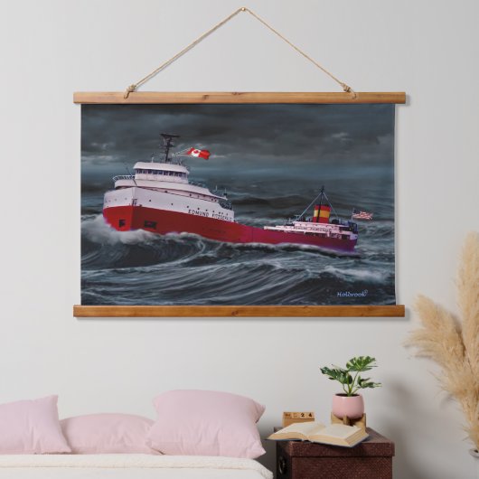 DIE REKHE DES EDMUND FITZGERALD WANDTEPPICH MIT HOLZRAHMEN (Schlafzimmer)