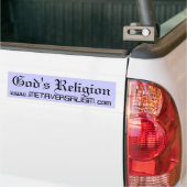 Die Religion des Gottes Autoaufkleber (Auf Lkw)