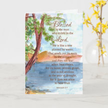 Die religiöse Geburtstagsbibliotheke Jeremiah 17 7