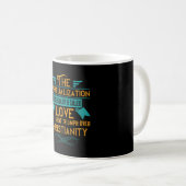 Die religiöse Liebe ist ein großer Triumph über da Kaffeetasse (VorderseiteRechts)