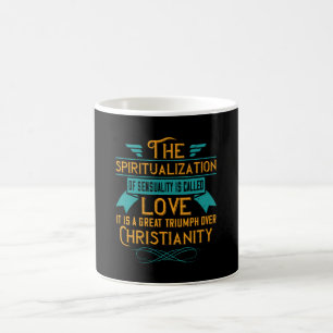 Die religiöse Liebe ist ein großer Triumph über da Kaffeetasse