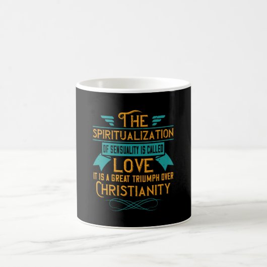 Die religiöse Liebe ist ein großer Triumph über da Kaffeetasse (Mittel)