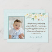 Die religiöse Widmung danken Ihnen zu kardieren Dankeskarte (Vorne/Hinten)