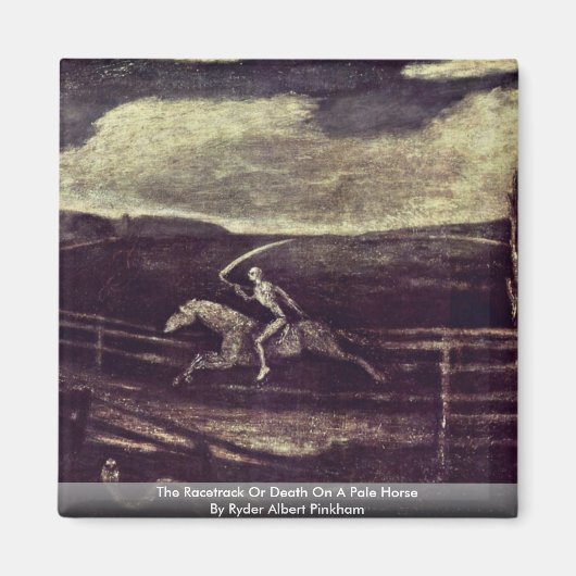 Die Rennbahn oder der Tod auf einem blassen Pferd Magnet (Vorne)