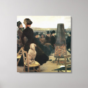 Die Rennen bei Auteuil, Teil eines Triptychons (Ö Leinwanddruck