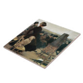 Die Rennen bei Auteuil, Teil eines Triptychons (Öl Fliese (Seite)