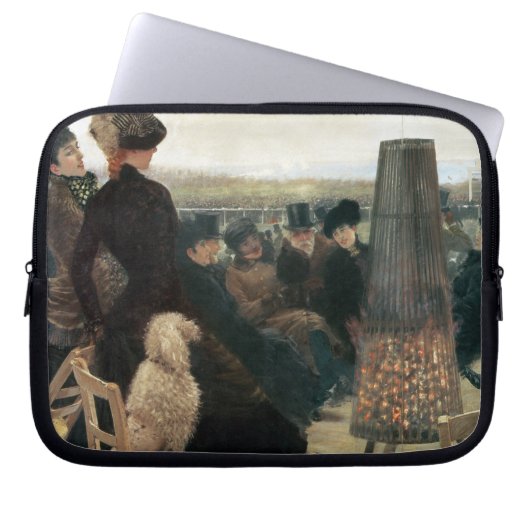 Die Rennen bei Auteuil, Teil eines Triptychons (Öl Laptopschutzhülle (Vorderseite)