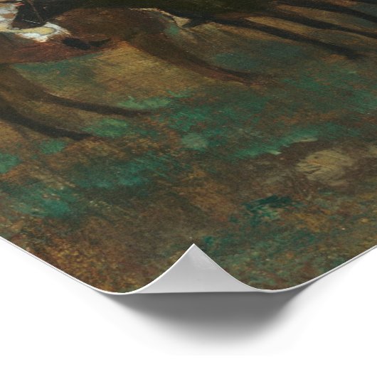 Die Rennen - Edgar Degas Fine Art Poster (Ecke)