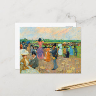 Die Rennen in Longchamp von Jean-Louis Forain Feiertagspostkarte
