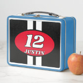 Die Rennnummer für Autos Metall Brotdose (Beispiel)