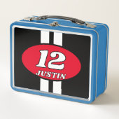 Die Rennnummer für Autos Metall Brotdose (Vorderseite)