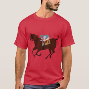 Die Rennpferd-Reitbekleidung und Geschenke T-Shirt