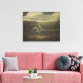 Die Rennstrecke oder der Tod auf einem blassen Pfe Leinwanddruck (Insitu (Wohnzimmer))