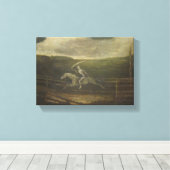 Die Rennstrecke oder der Tod auf einem blassen Pfe Leinwanddruck (Insitu (Holzboden))