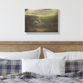 Die Rennstrecke oder der Tod auf einem blassen Pfe Leinwanddruck (Insitu (Schlafzimmer))