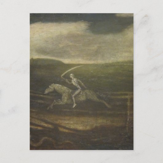 Die Rennstrecke oder der Tod auf einem blassen Pfe Postkarte (Vorderseite)