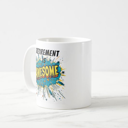 Die Rente ist Phantastisch Kaffeetasse (Vorderseite Links)