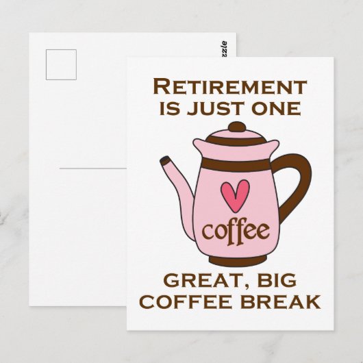 Die Rente ist Postkarte (Vorne/Hinten)