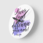 Die Rente vergisst nie den Unterschied, den Sie ge Runde Wanduhr (Winkel)