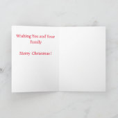 Die Rentier-Karten falten Grußkarten Karte (Innenseite)