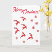 Die Rentier-Karten falten Grußkarten Karte (Gelbe Blume)