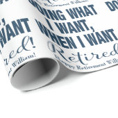 Die Rentner tun, was ich Marine Gewollt habe Geschenkpapier (Rolleneckpunkt)