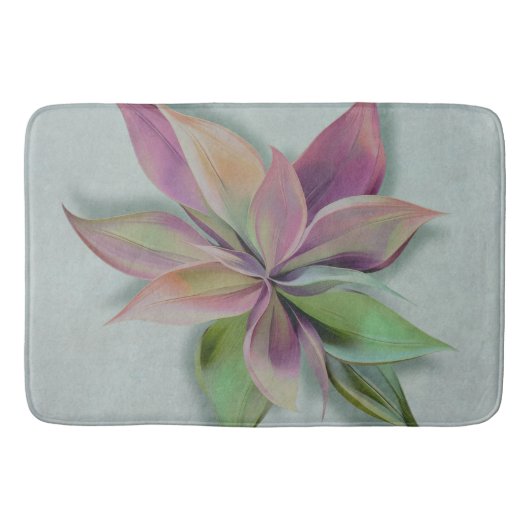 Die Reo-Blumenmuster-Badmatte Badematte (Vorderseite)