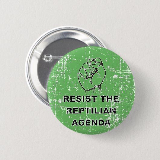 Die Reptilien-Agenda Button (Vorne & Hinten)