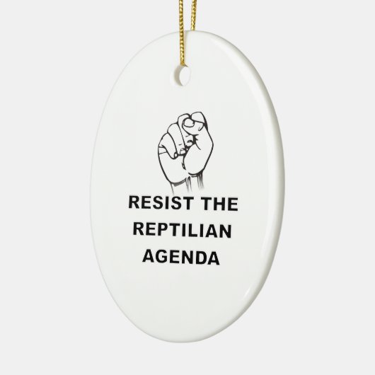 Die Reptilien-Agenda Keramik Ornament (Links)