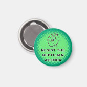 Die Reptilienagenda benutzerdefiniert aufhalten Magnet (Vorderseite/Rückseite)