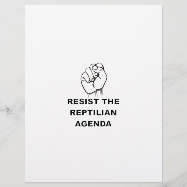 Die Reptilienagenda widerstehen (Vorderseite)