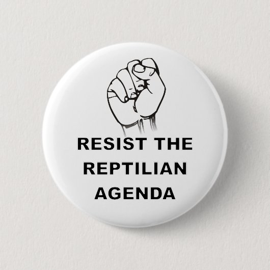 Die Reptilienagenda widerstehen Button (Vorderseite)