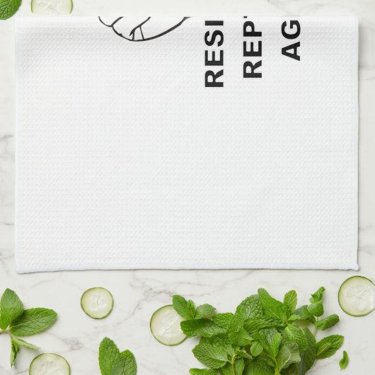 Die Reptilienagenda widerstehen Handtuch (Gefaltet)