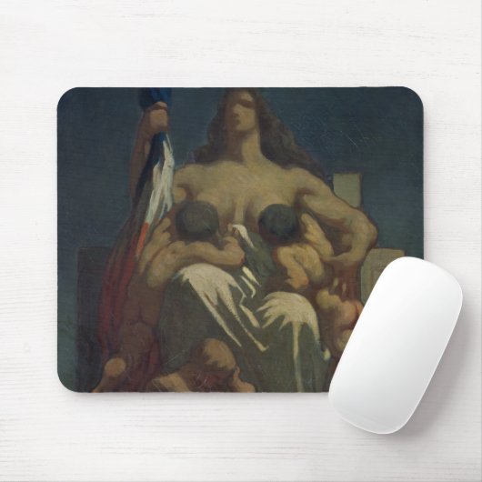 Die Republik, 1848 (Öl auf Leinwand) Mousepad (Mit Mouse)