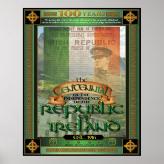 Die Republik Irland Centennial. Poster