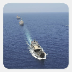 Die Republik Philippinen-Marineschiffe Quadratischer Aufkleber