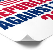 Die Republikaner gegen die Wahl Trump 2024 Poster (Ecke)