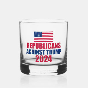 Die Republikaner gegen die Wahl Trump 2024 Whiskyglas