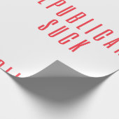 Die Republikaner Sind zum Kotzen! Politisches Zita Geschenkpapier (Ecke)