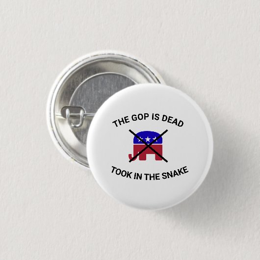 Die Republikanerin ist tot T - Shirt Button (Vorne & Hinten)