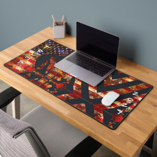 Die republikanische Trump American Flag Art Person Schreibtischunterlage