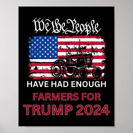 Die republikanischen Bauern für Trump 2024 - Wir a Poster (Vorne)