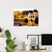 Die Residenz von David Twining - Edward Hicks Poster (Heimbüro)