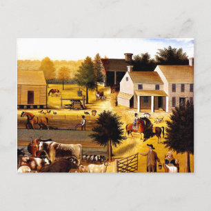Die Residenz von David Twining - Edward Hicks Postkarte
