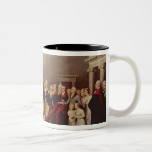 Die Resignation von George Washington Zweifarbige Tasse