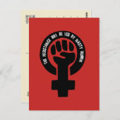 Die Resistenz wird von Ekligen Frauen geleitet Postkarte (Vorne/Hinten)