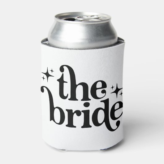 Die Retro-Braut kann Geschenke für die Braut abküh Dosenkühler (Kanne Vorderseite)